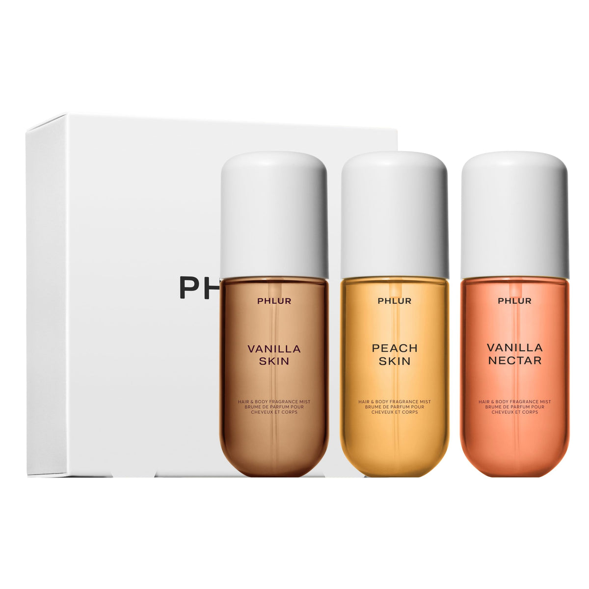 PHLUR Vanilla Skin bottle close-up for everyday freshness.
