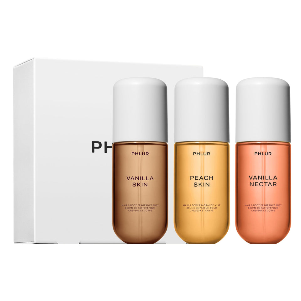 PHLUR Vanilla Skin bottle close-up for everyday freshness.
