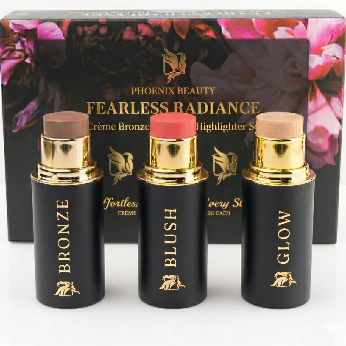 Phoenix Beauty Contour Trio Mocha Cream sculpt for natural warmth and defined features