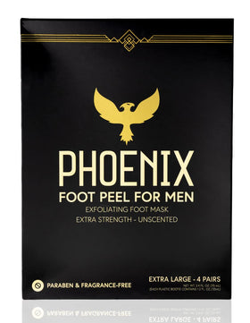 Phoenix Foot Peel for Men pack of four with extra large booties for size 14 feet.