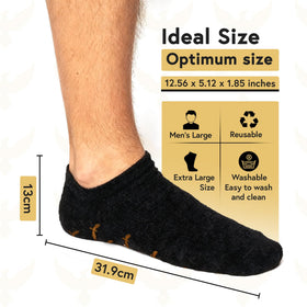 Phoenix Foot Peel moisturizing gel socks close-up highlights soft, smooth skin.