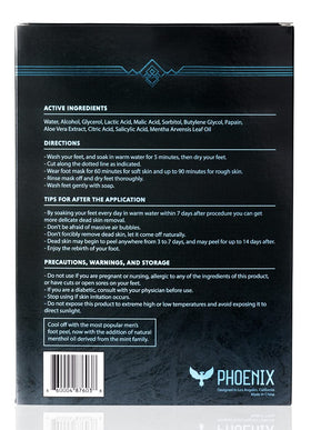 Phoenix Foot Peel Pack 2 callus removal close-up targets rough areas.