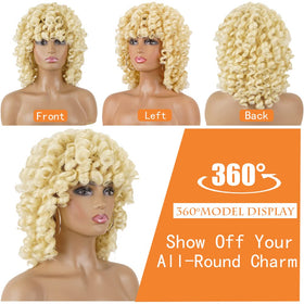 PHOENIXFLY average cap wig with adjustable straps for secure fit