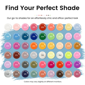 Phoenixy 54-color swatches display vibrant shades for all seasons