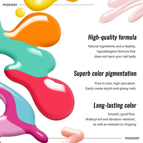 Cruelty-free, low-odor Phoenixy formula gentle on nails