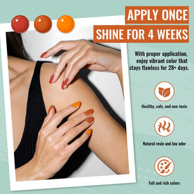 Phoenixy glossy top coat 7ml delivers high shine and durable finish