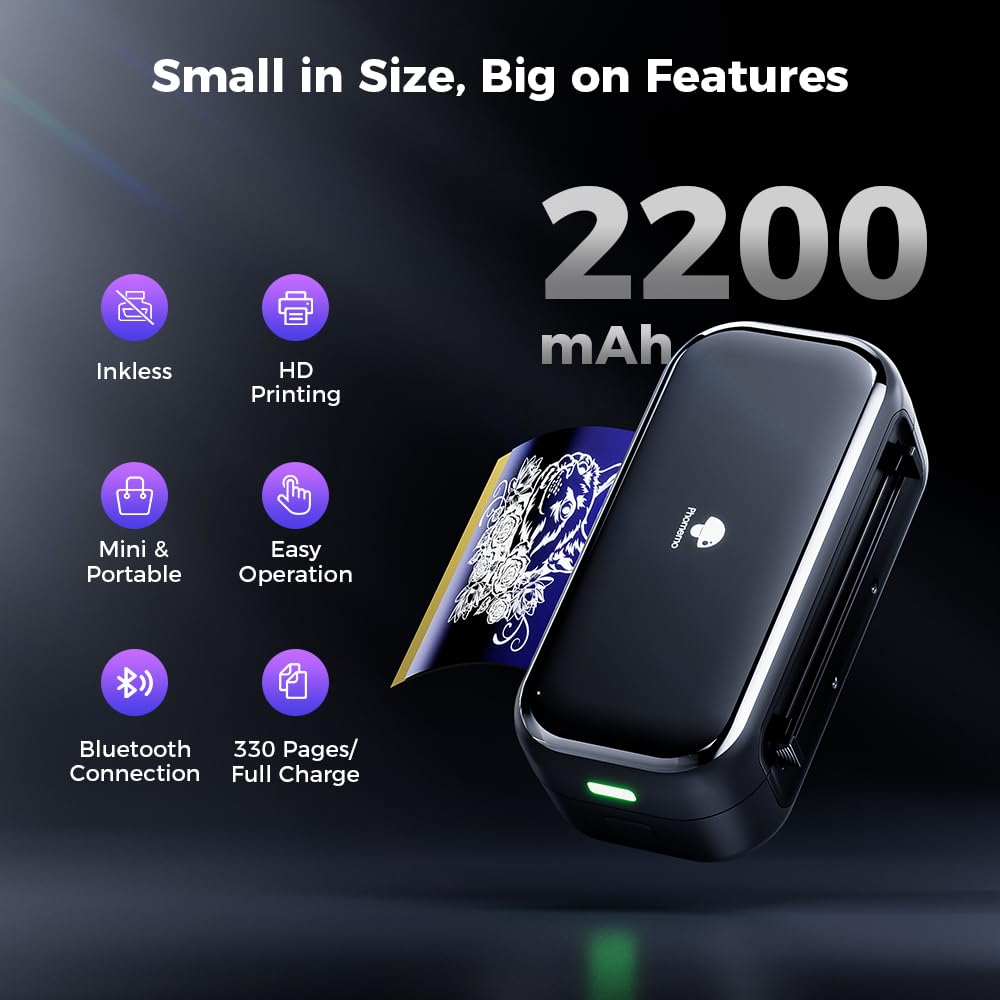 Phomemo TP31 rechargeable battery enables wireless use during tattoo sessions