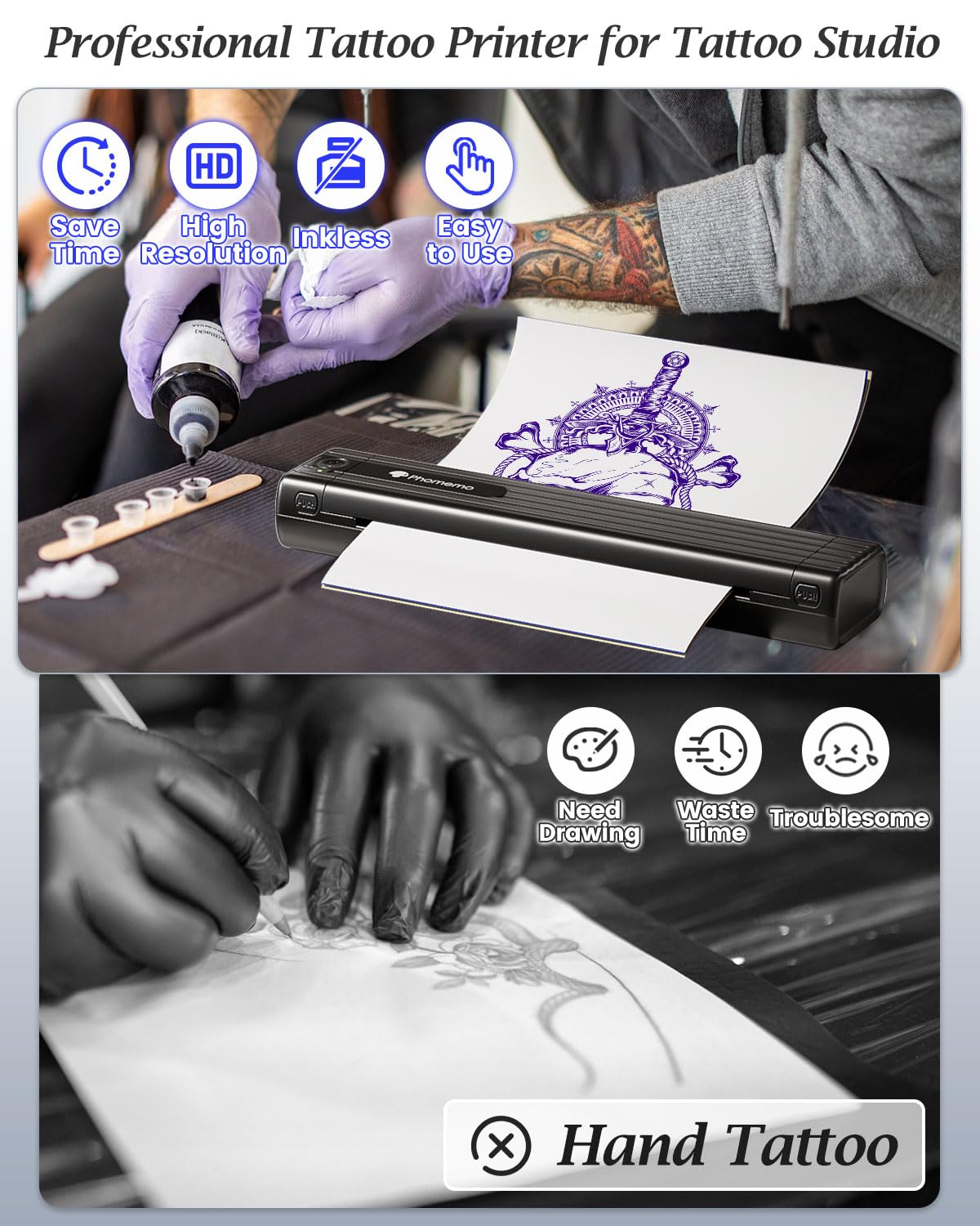 Anti-wrinkle mode for smoother stencil transfer