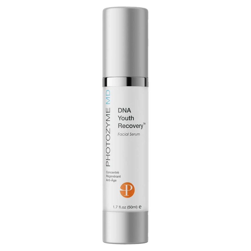 Photozyme DNA Youth Recovery Serum bottle showing premium packaging and clarity