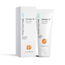 8 oz packaging of Photozyme DNA Repair Body Lotion on white.