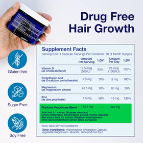 Phyllotex nutrition facts label outlining ingredients and benefits