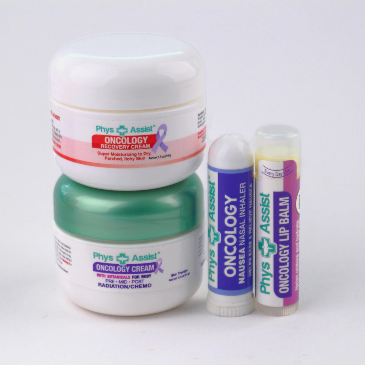 PhysAssist comfort kit body cream tube delivers daily moisture for dry skin.