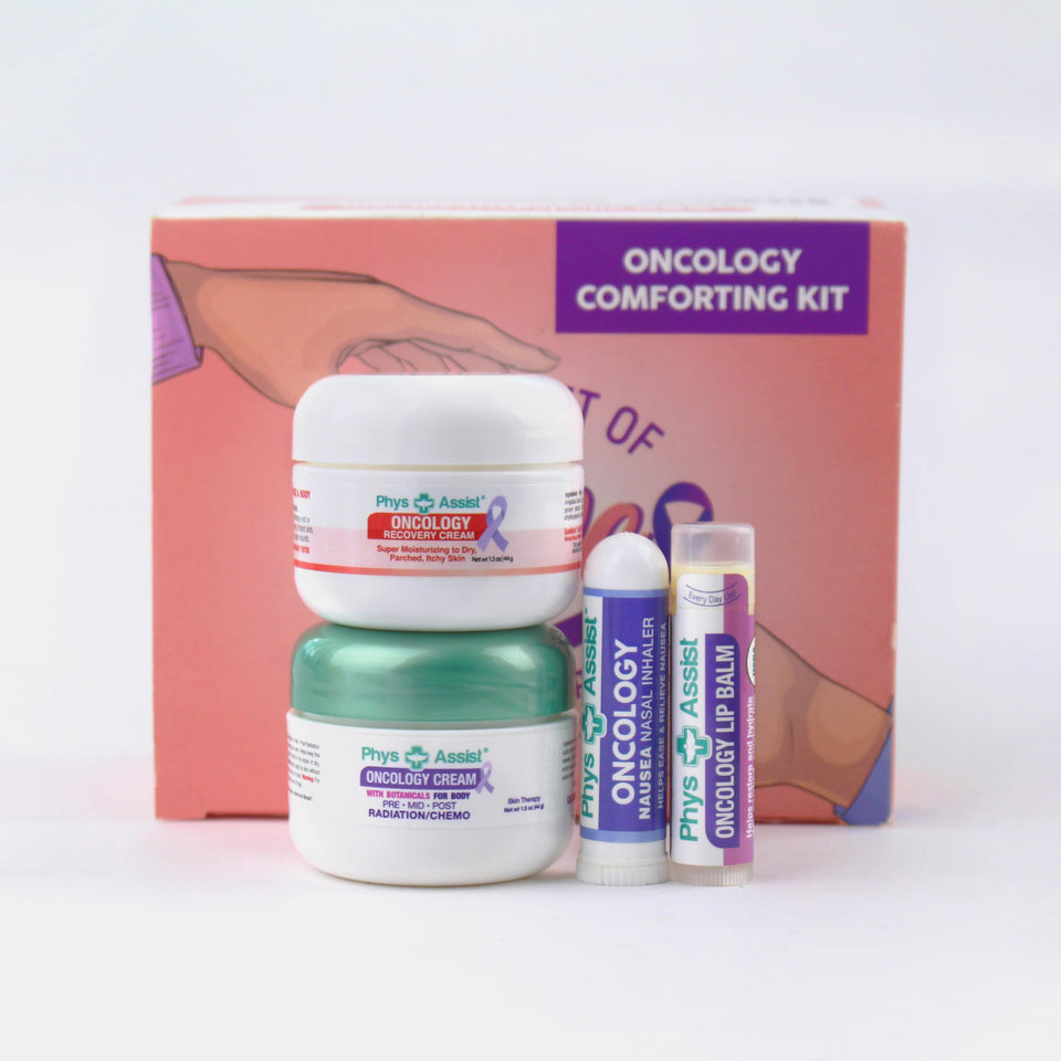 PhysAssist comfort kit face cream bottle for hydrated, soothed skin during treatments.