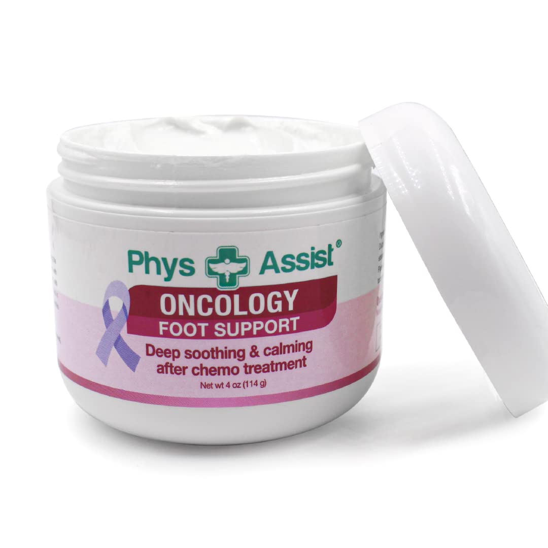 PhysAssist foot cream application on feet demonstrates soothing, non-greasy hydration for tired soles.