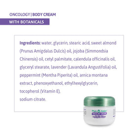 PhysAssist oncology cream botanicals 4oz moisturizing formula.