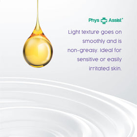 Close-up of creamy texture showing quick absorption for daily use