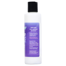 Close-up texture of PhysAssist Lotion shows non-greasy hydration.