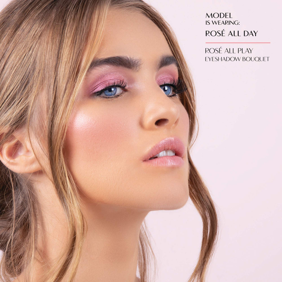 Swatched sample on skin to show color payoff from Physicians Formula Eyeshadow Bouquet.