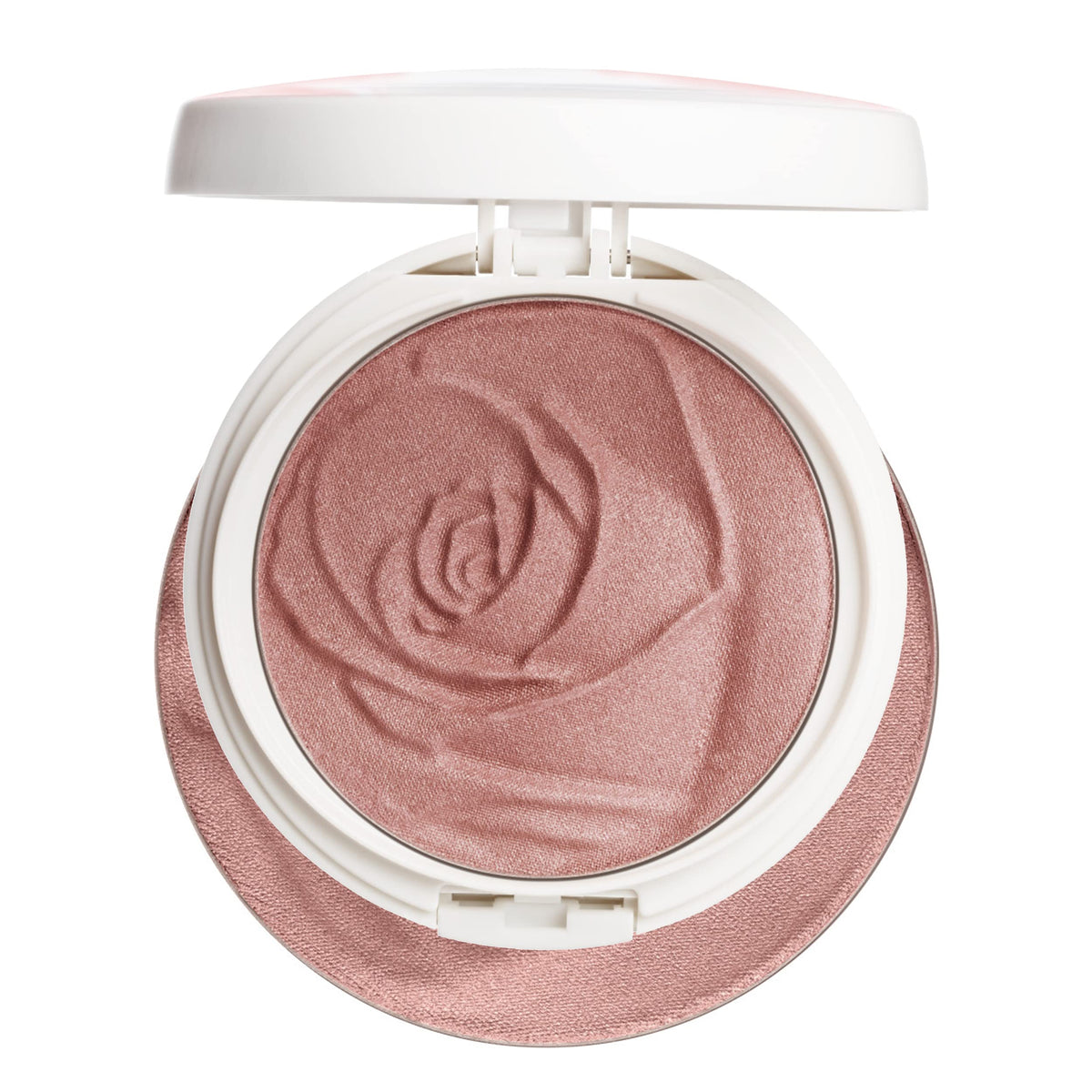 Physicians Formula Rosé All Day glow balm applied for a dewy, radiant look