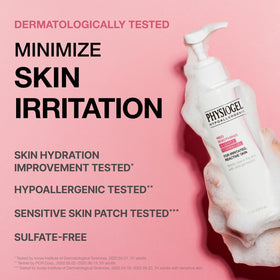 Physiogel Calming Relief ceramide closeup highlights moisture-supporting ceramides.