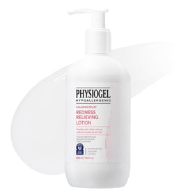 PHYSIOGEL Calming Relief Lotion bottle showing soothing formula for sensitive skin