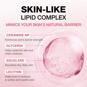 Physiogel Calming Relief pH-balanced label communicates skin-friendly cleansing properties.