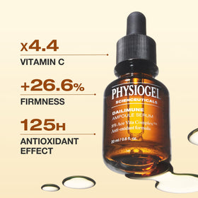 Physiogel Dailimune Ampoule Serum texture close-up showing smooth absorption