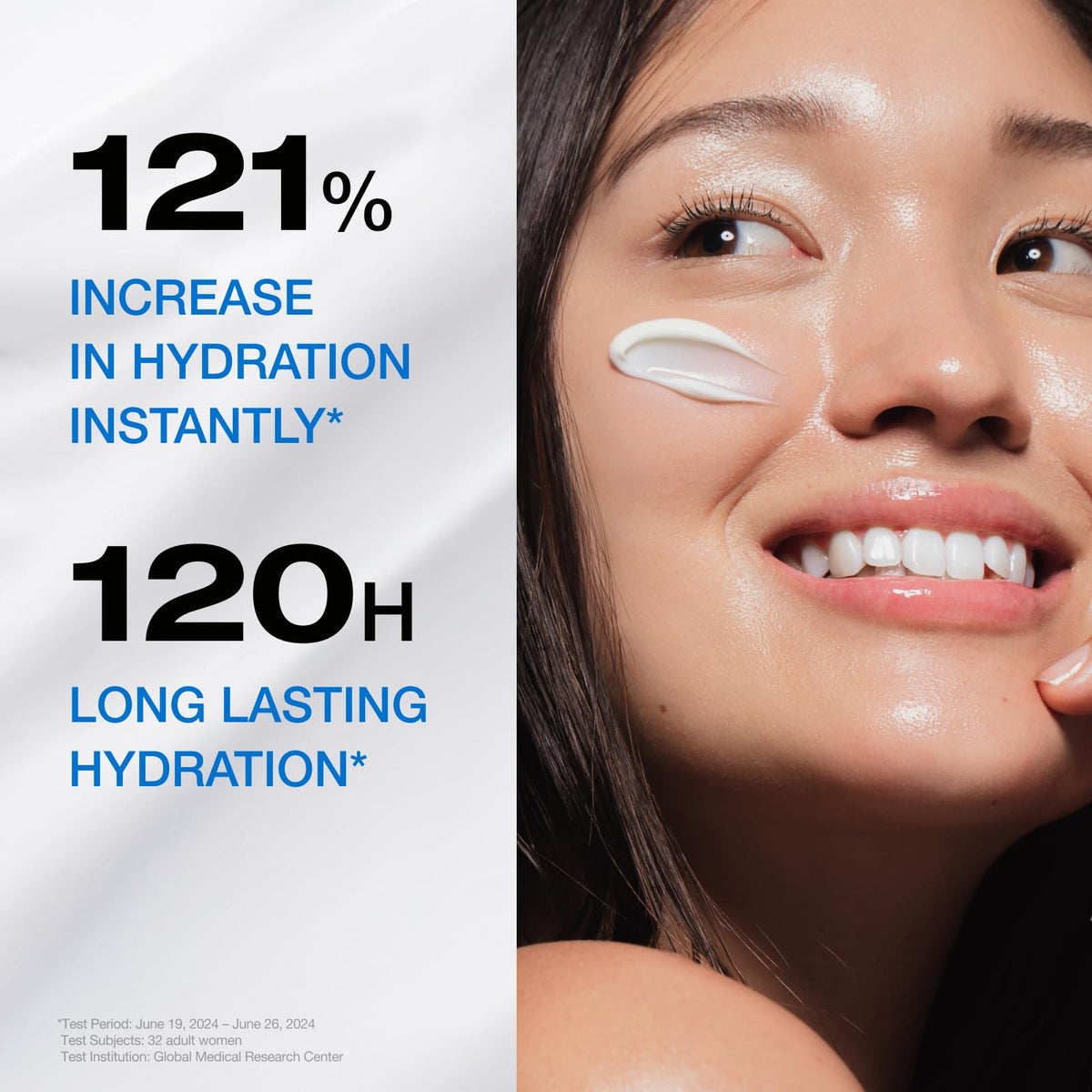 Close-up texture of PHYSIOGEL regenerative cream for breathable moisture