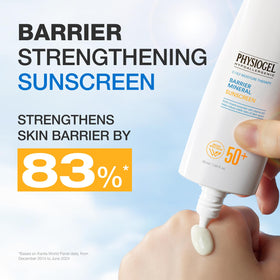 Physiogel SPF50 reef-friendly mineral formula ideal for outdoor protection.