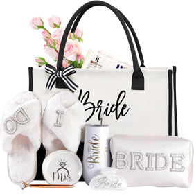 Physkoa bridal tumbler keeps drinks at the perfect temperature for morning coffee or mimosas.