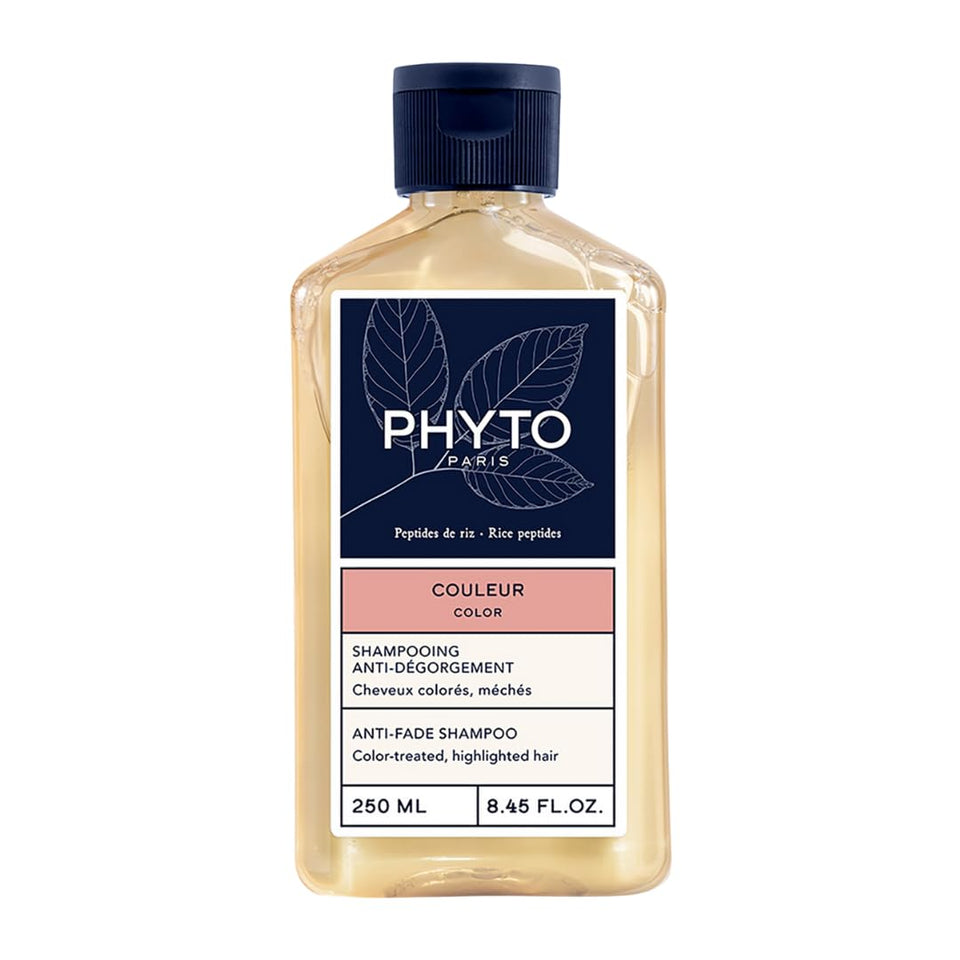 PHYTO Color Anti-fade Shampoo bottle shows color protection