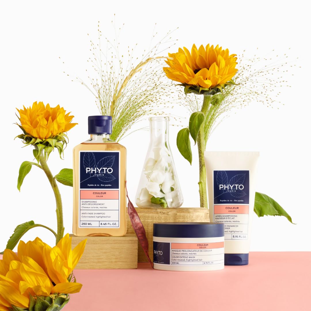 PHYTO COLOR Radiance rice peptide complex showcases advanced color protection in action.