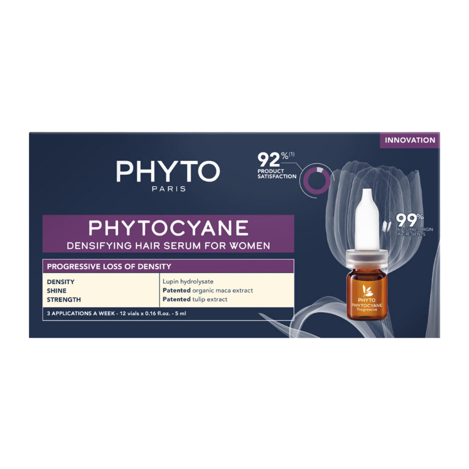 PHYTOCYANE bottle pour for easy daily application.