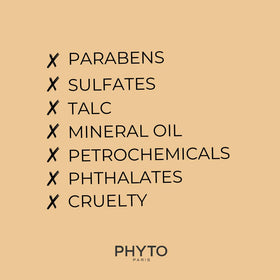 Bathroom scene with PHYTO Nourishment Shampoo showing easy daily hydration.