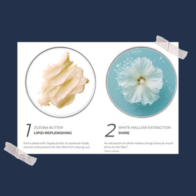 Smooth dispersion of PHYTO NOURISHMENT creamy mask on strands.