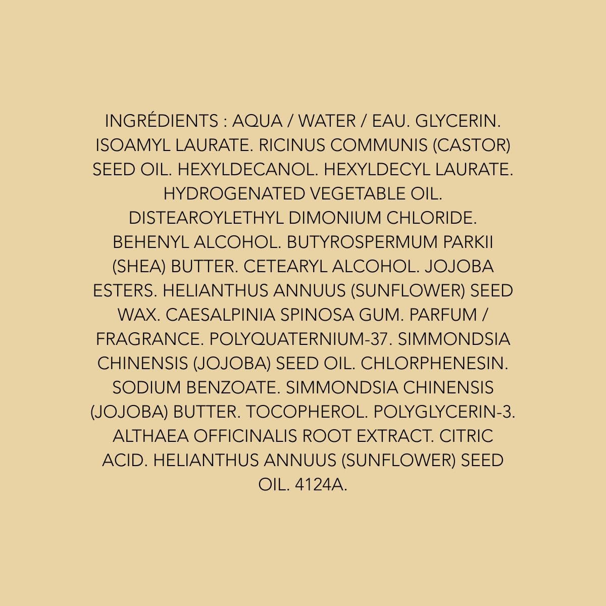 PHYTO NOURISHMENT mask with jojoba oil nourishes hair during care.