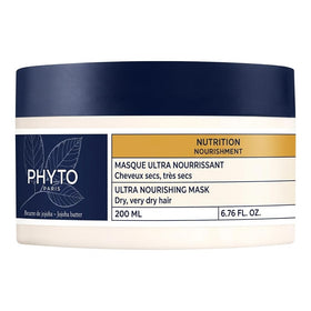 PHYTO NOURISHMENT mask in jar with jojoba oil for dry hair.