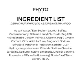 PHYTO Scalp Solutions Shampoo with rosemary extract rebalances the scalp while refreshing sensations.
