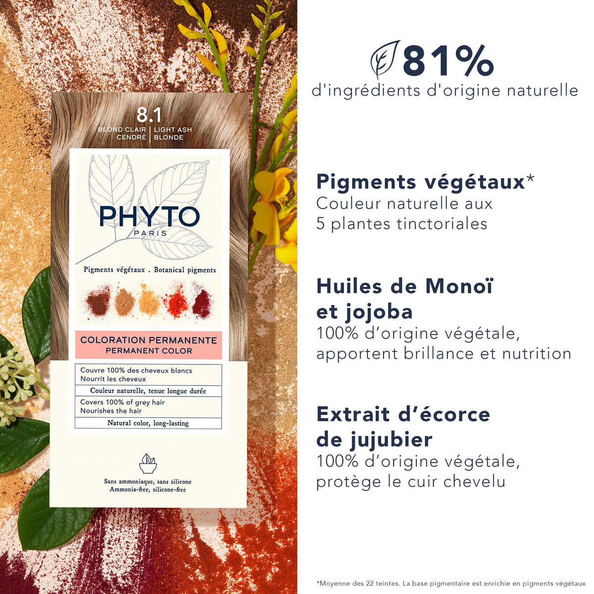 PHYTO Phytocolor bottle during application highlights creamy dye texture