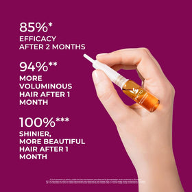 PHYTOCYANE serum dropper enables precise scalp application for targeted care.