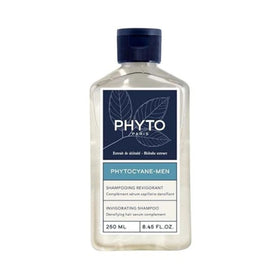 PHYTOCYANE Men Invigorating Shampoo front view on a sleek bottle for daily scalp care