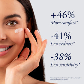Phytomer Douceur Marine Cream being applied to clean skin for comfort.