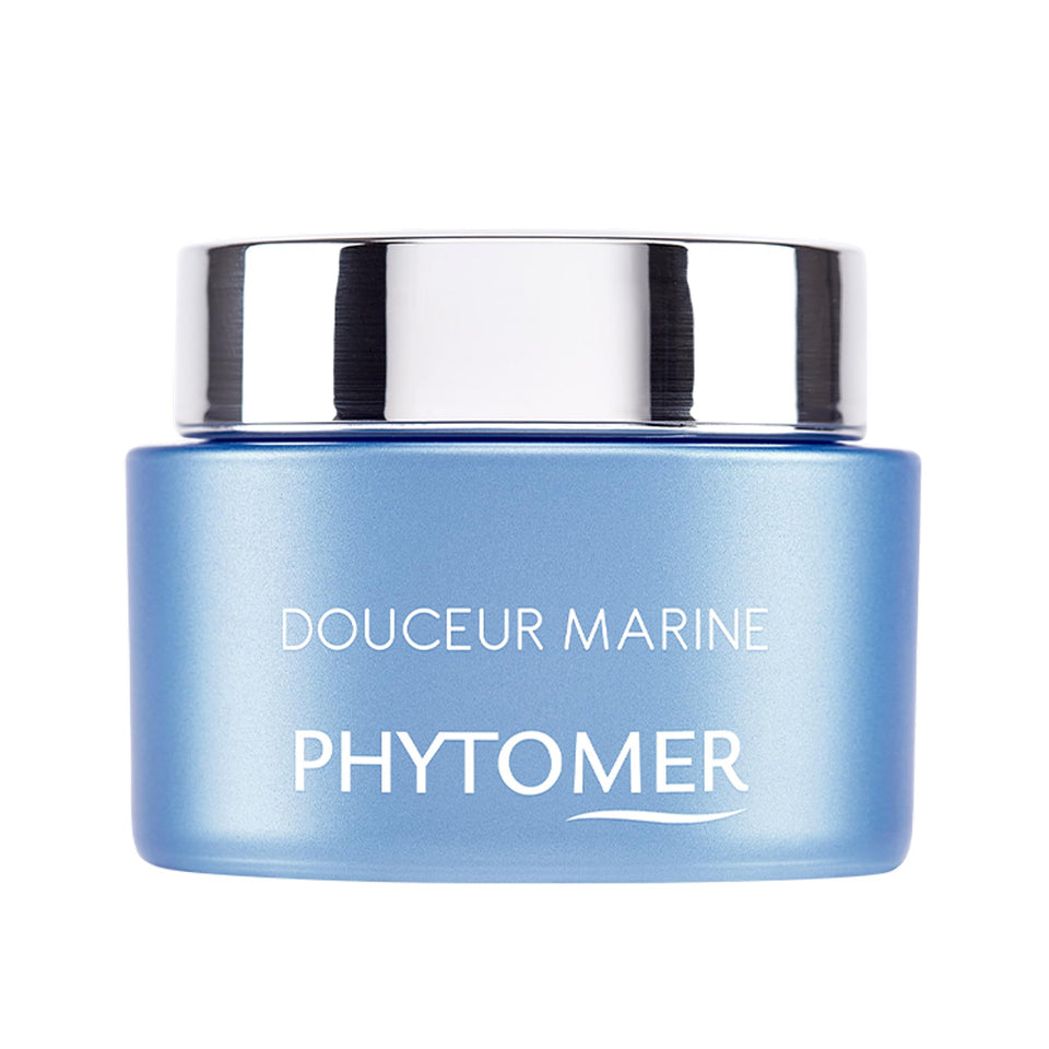 Phytomer Douceur Marine Cream front view showing calming daily moisturizer for red-prone skin.