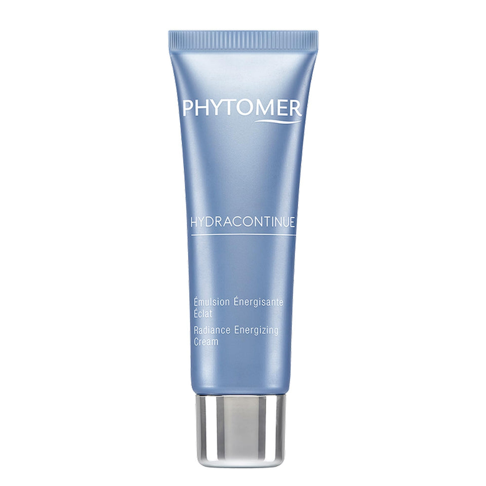 Phytomer Hydracontinue Radiance Face Cream bottle close-up showing lightweight hydration benefits