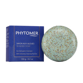 PHYTOMER natural seaweed soap bar with marine algae particles exfoliates for smoother skin
