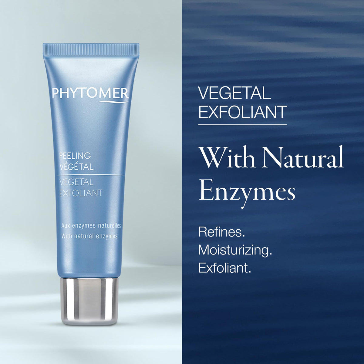 Phytomer Vegetal Exfoliant cream closeup texture showing smooth exfoliation