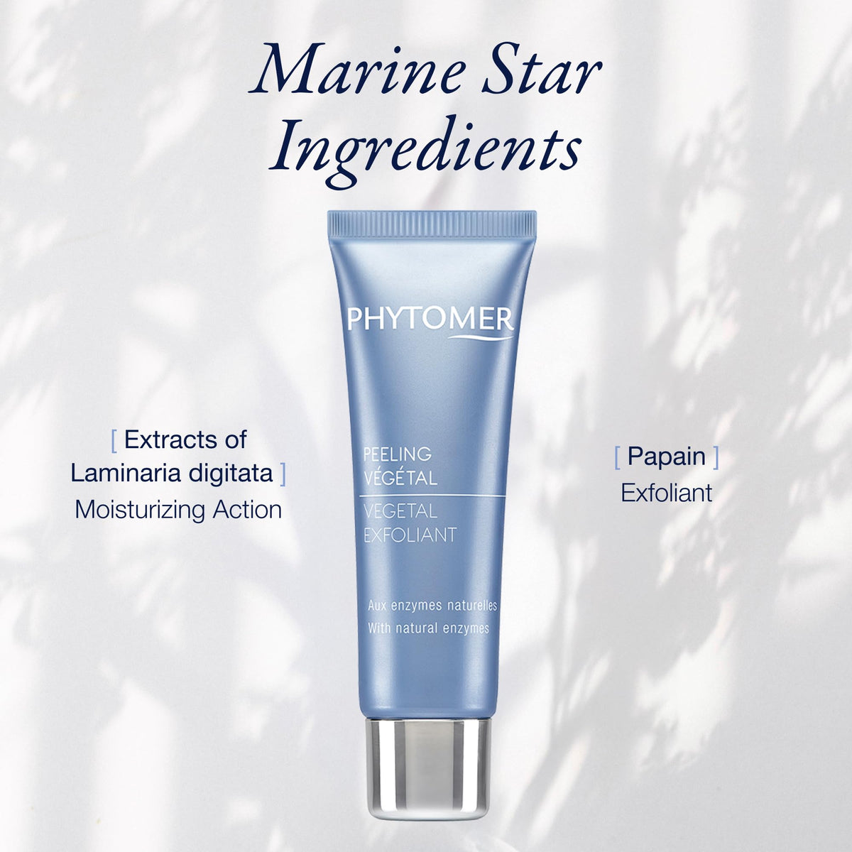 Phytomer Vegetal Exfoliant ingredients laminaria and papain for moisture and gentle cleansing