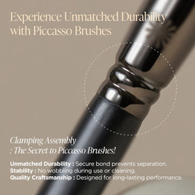 Piccasso 799 Edge Eyeliner Brush works with liquid eyeliner for crisp lines