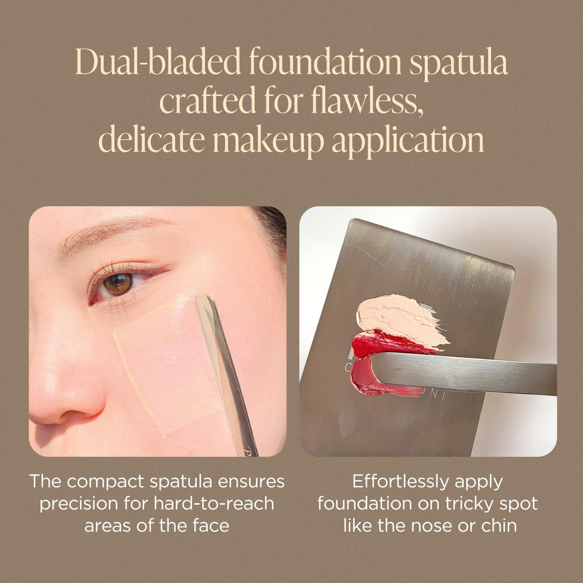 Piccasso premium synthetic bristles offer gentle application.