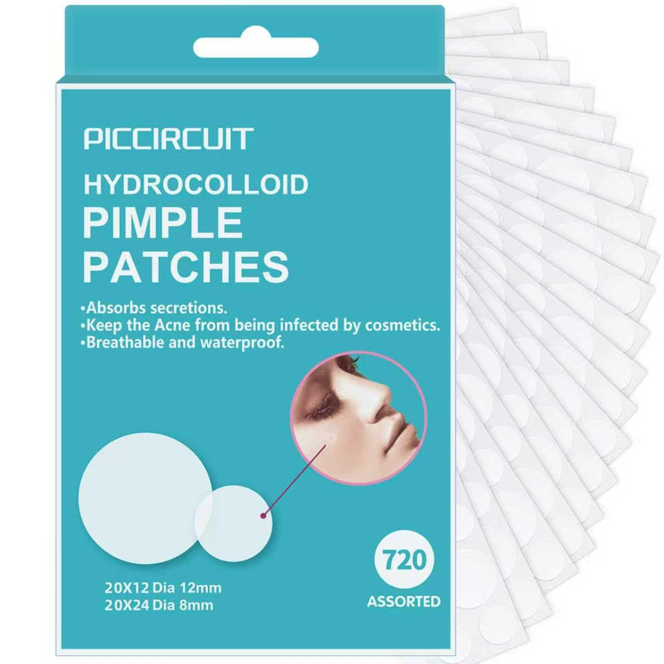 PICcircuit 720-count pimple patches packaging demonstrates discreet acne care option.